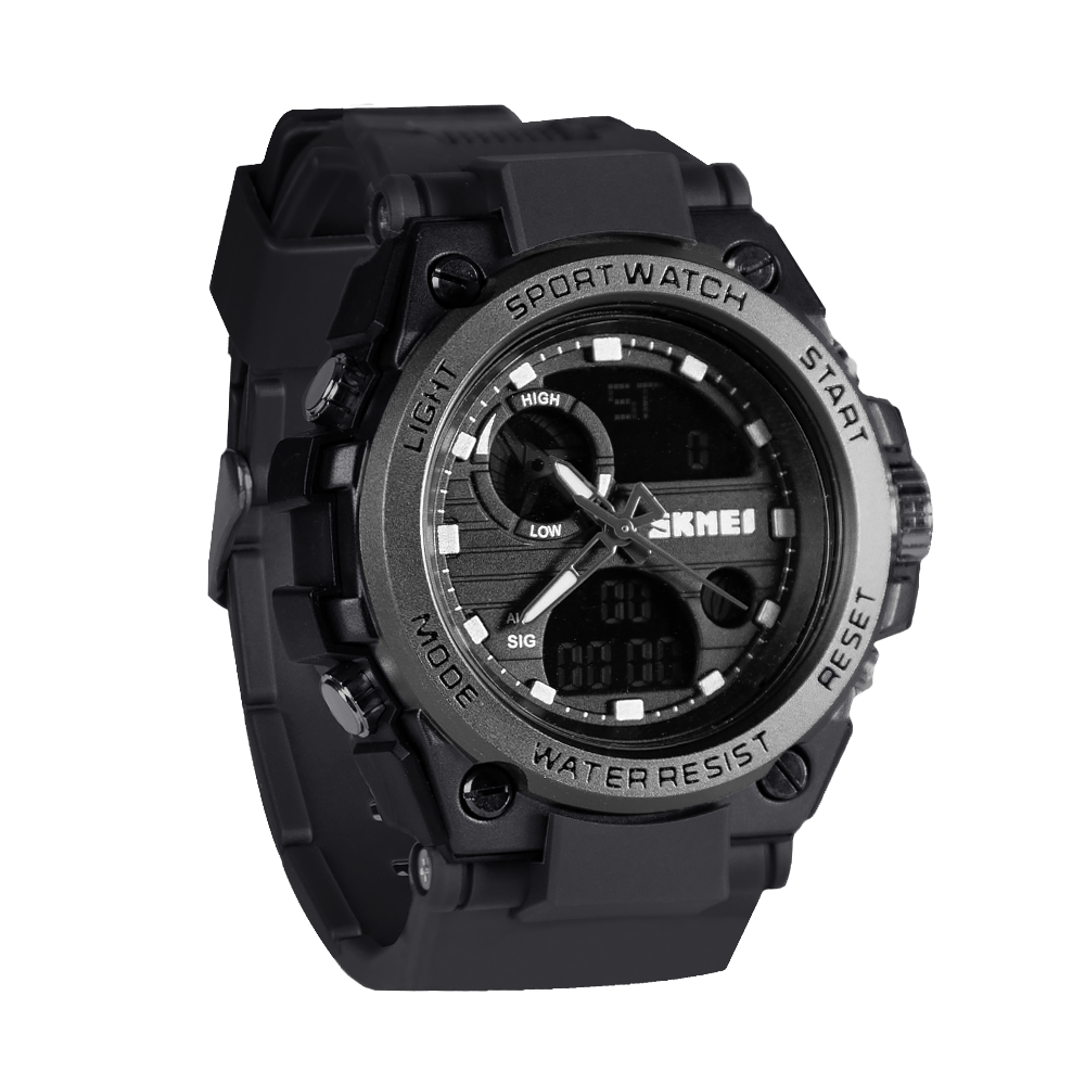 Годинник спортивний Camotec SK2031 Чорний KOMBAT