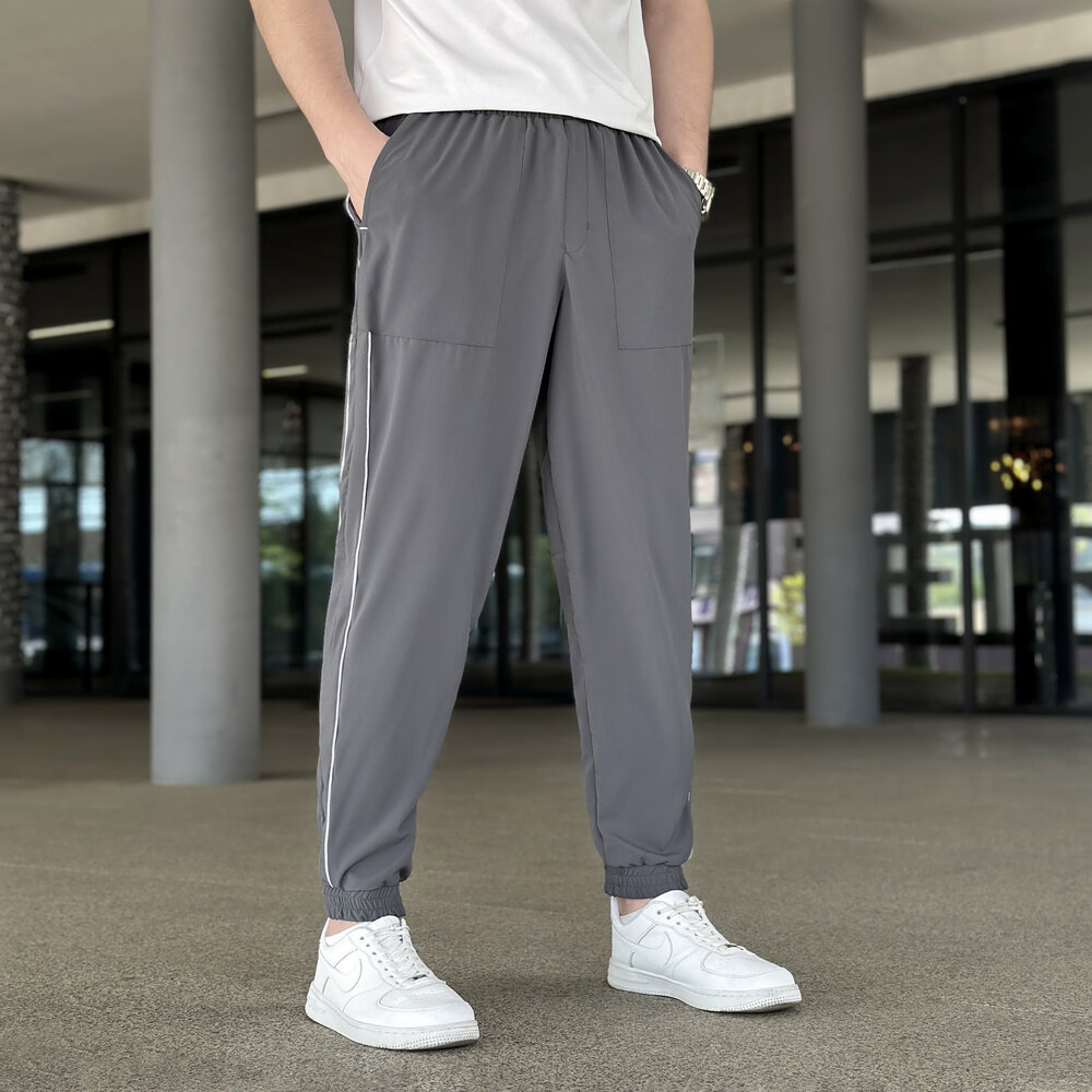 Чоловічі джогери із софту темно-сірі Pobedov Weekend