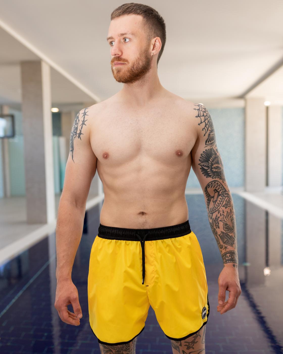 Шорти плавальні BEZET Aqua жовтий - Фото 2