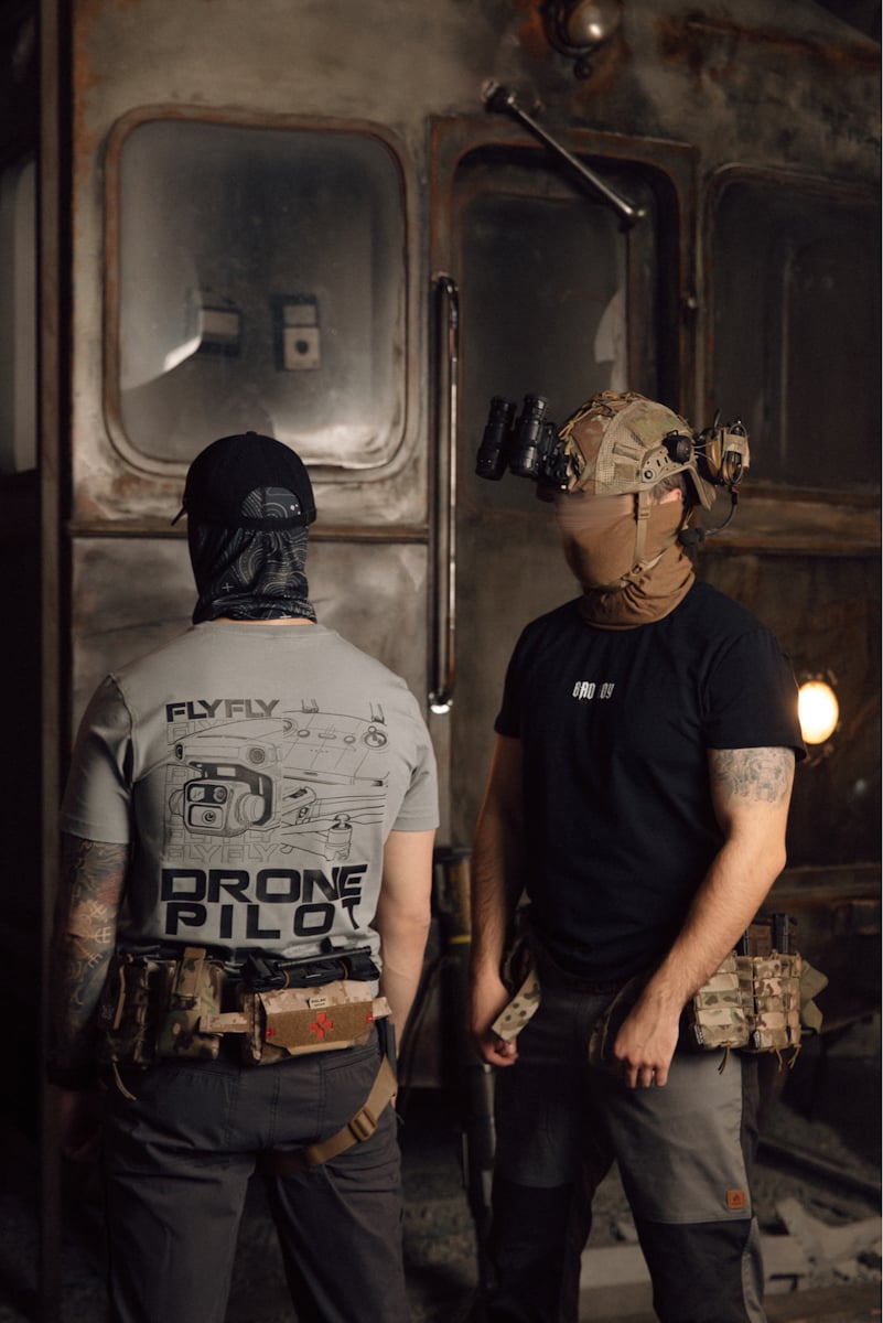 Футболка сіра "Drone Pilote" Bad Boy Company