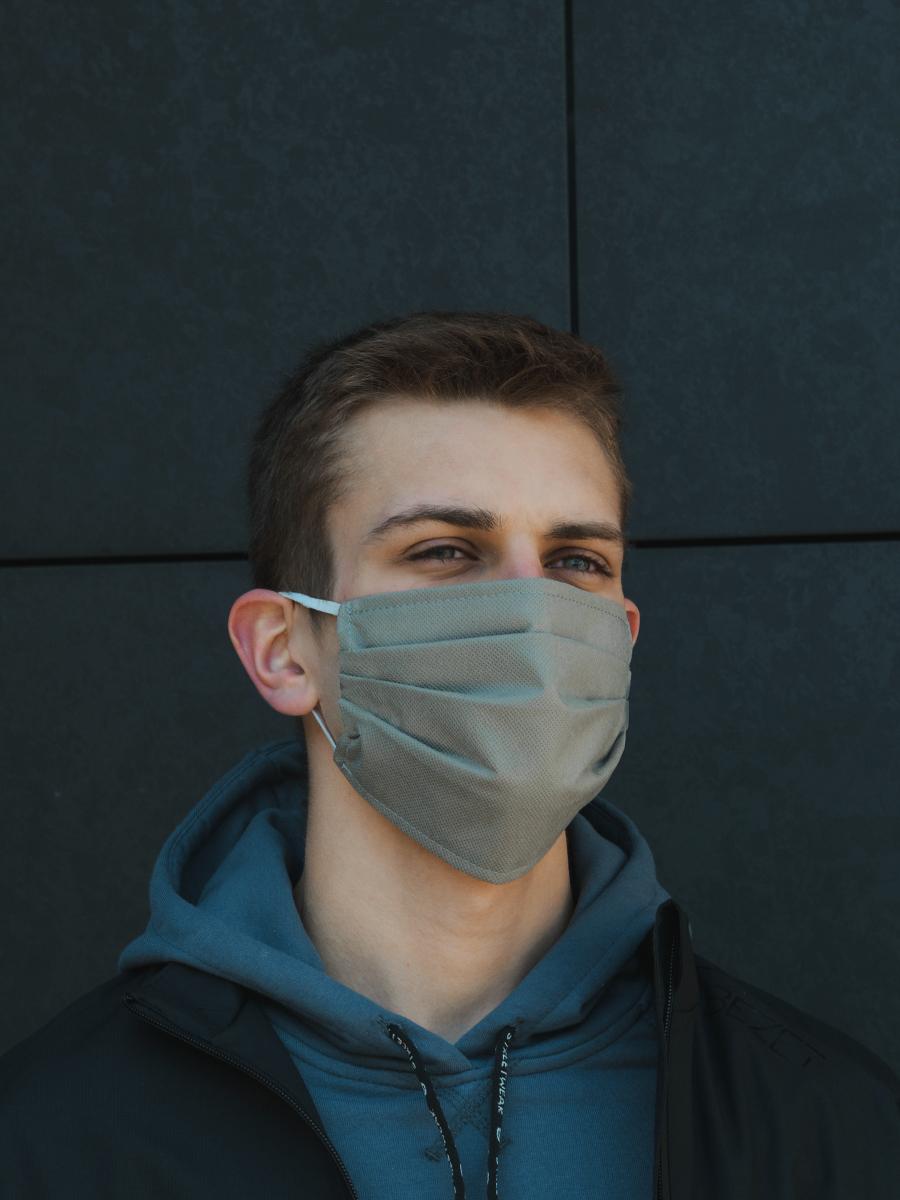 50 ШТ Маска захисна BEZET grey