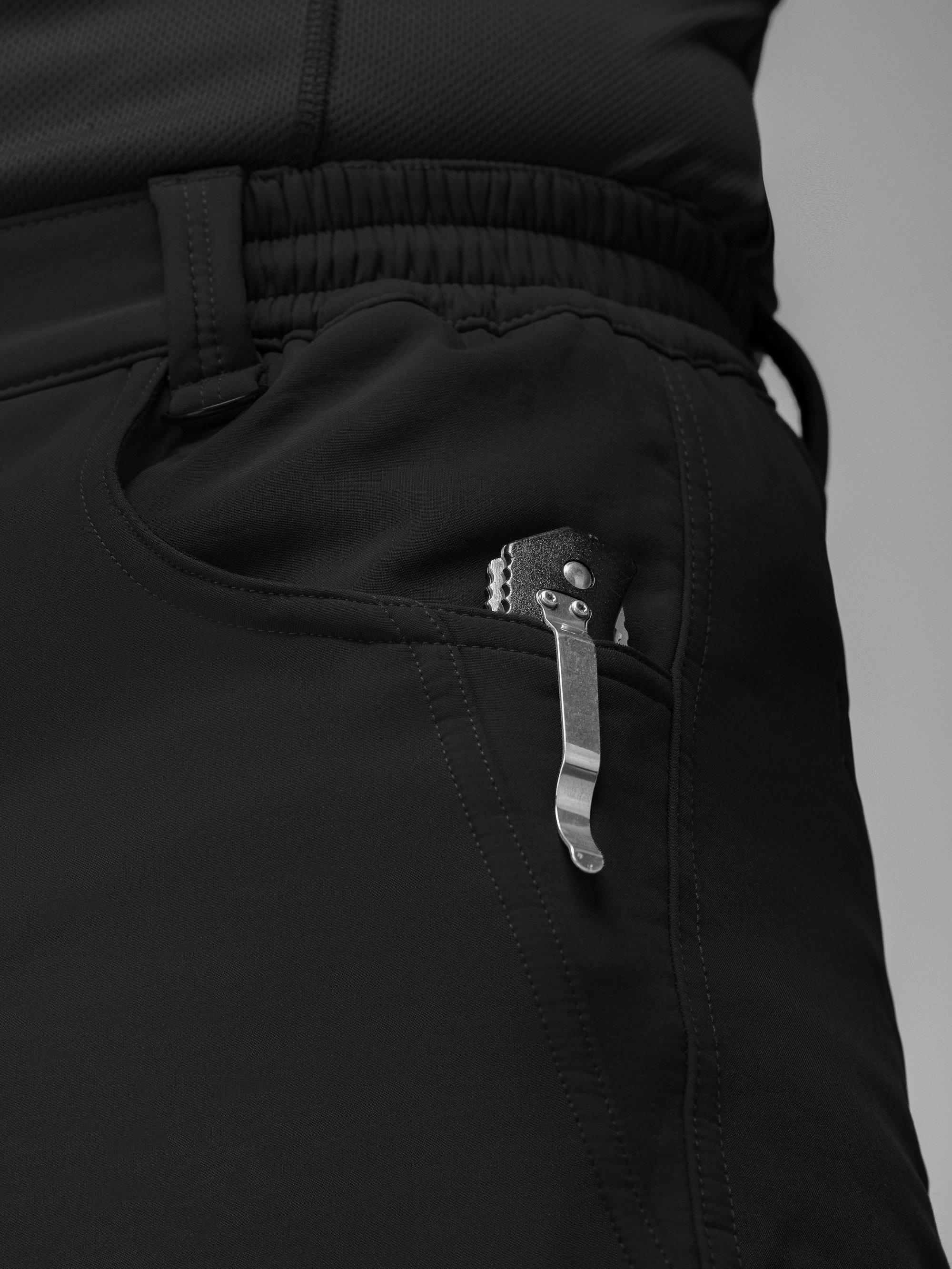 Зимові брюки карго тактичні Softshell BEZET Ешелон чорні - Фото 22