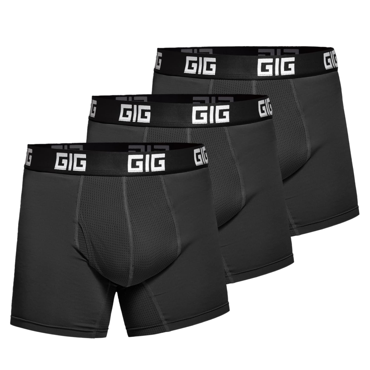 Комплект трусів Dynamic air подовжені Чорний 3 шт GIG MILITARY