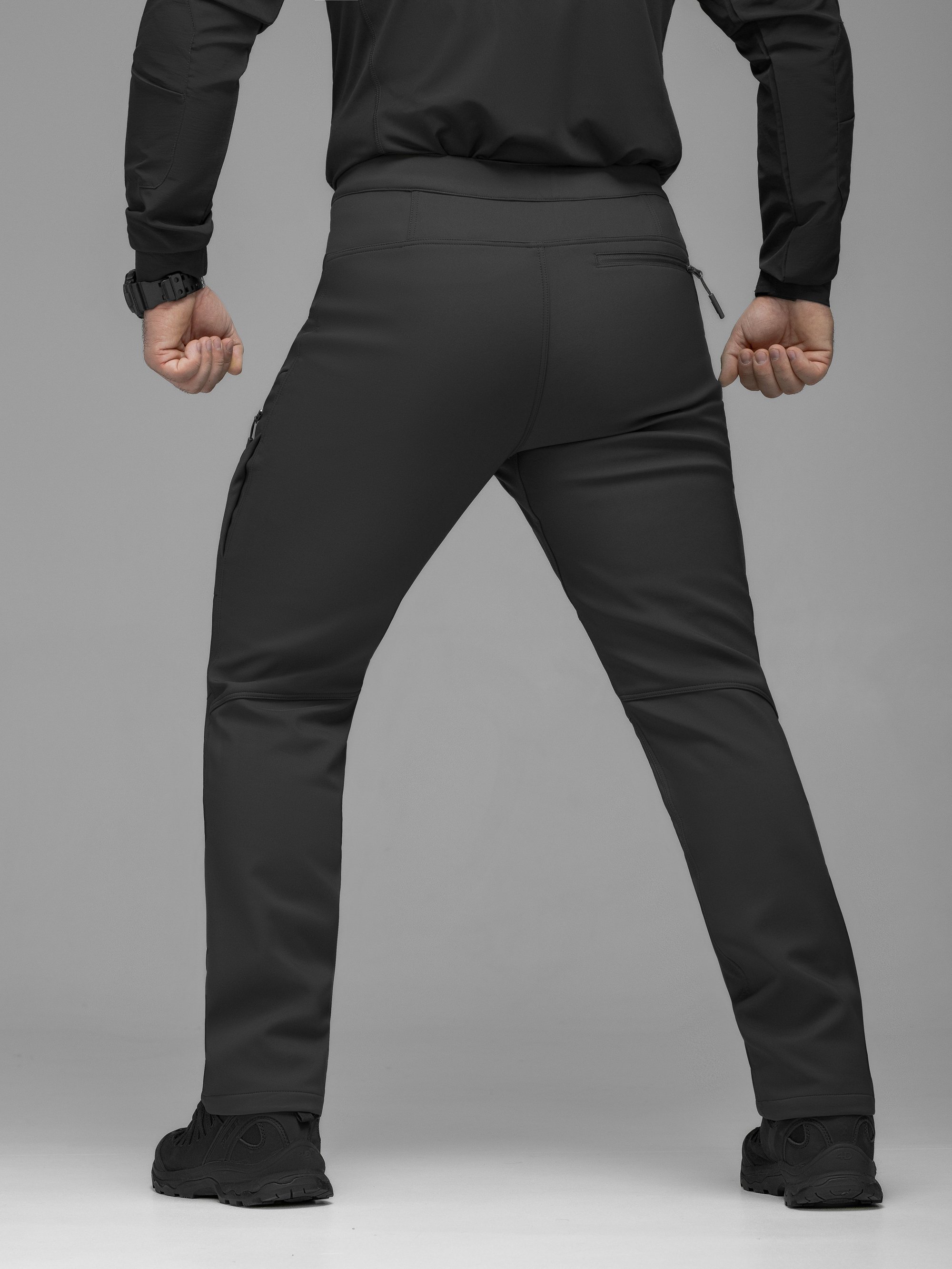 Брюки карго тактичні Softshell BEZET Techwear чорний - Фото 11
