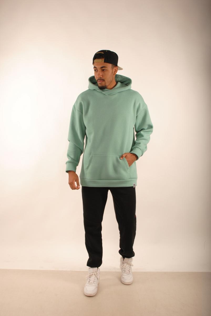 Худі оверсайз з капюшоном чоловічий Hi Mate mint man