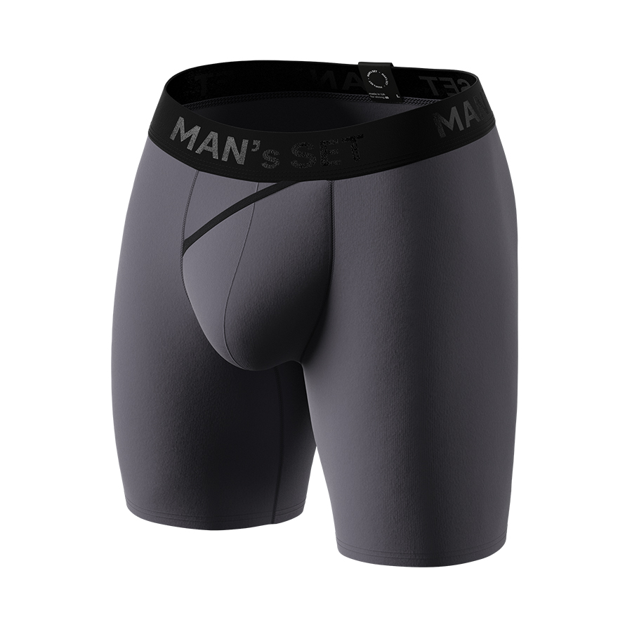 Чоловічі анатомічні боксери з бавовни, Anatomic Long 2.0, Black Series, графітовий MansSet