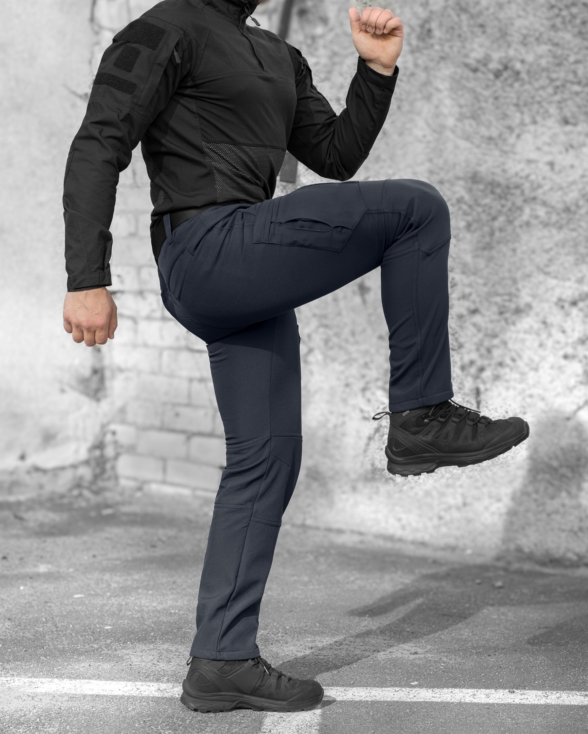 Штани карго тактичні Softshell BEZET Ешелон темно-сірий - Фото 4