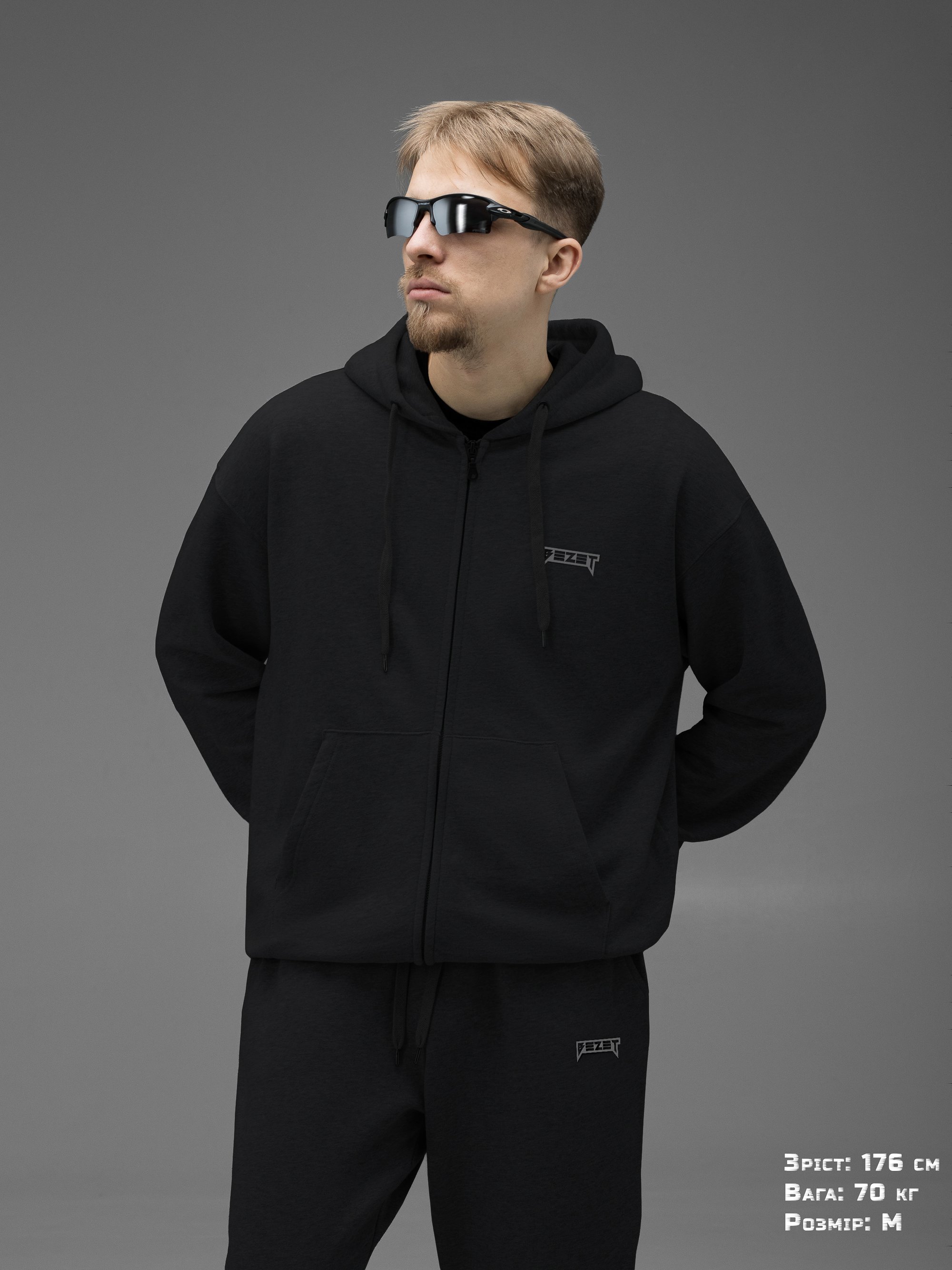 Зіп-худі BEZET Unity crew чорний - Фото 1