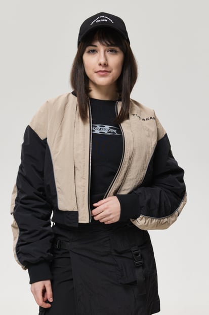 Куртка-бомбер з рефлективними кантами "Астра", бежевий TURWEAR