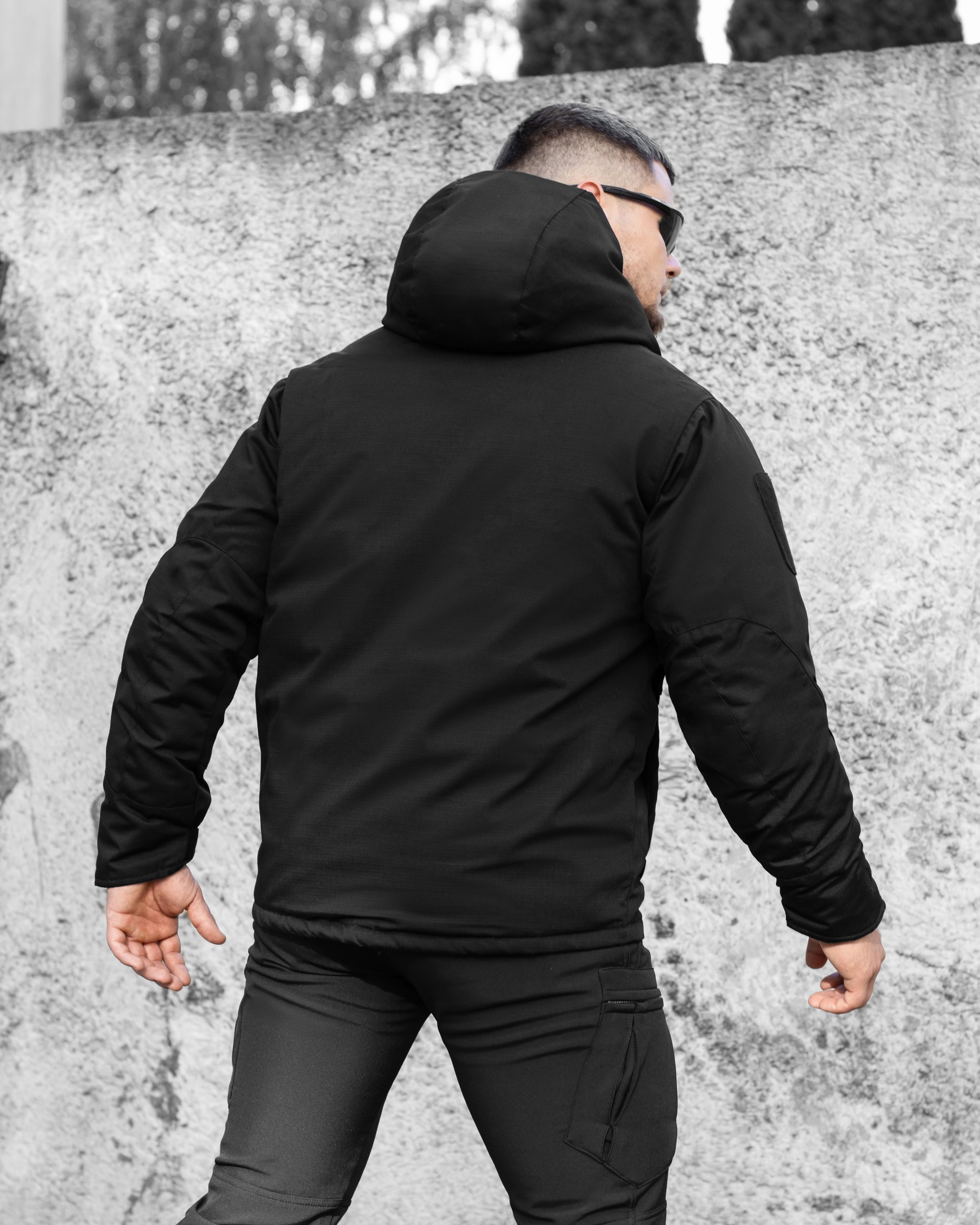 Куртка тактична зимова BEZET Штурм чорний - Фото 14