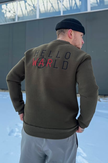 Свитшот Reload - HelloWorld, хаки