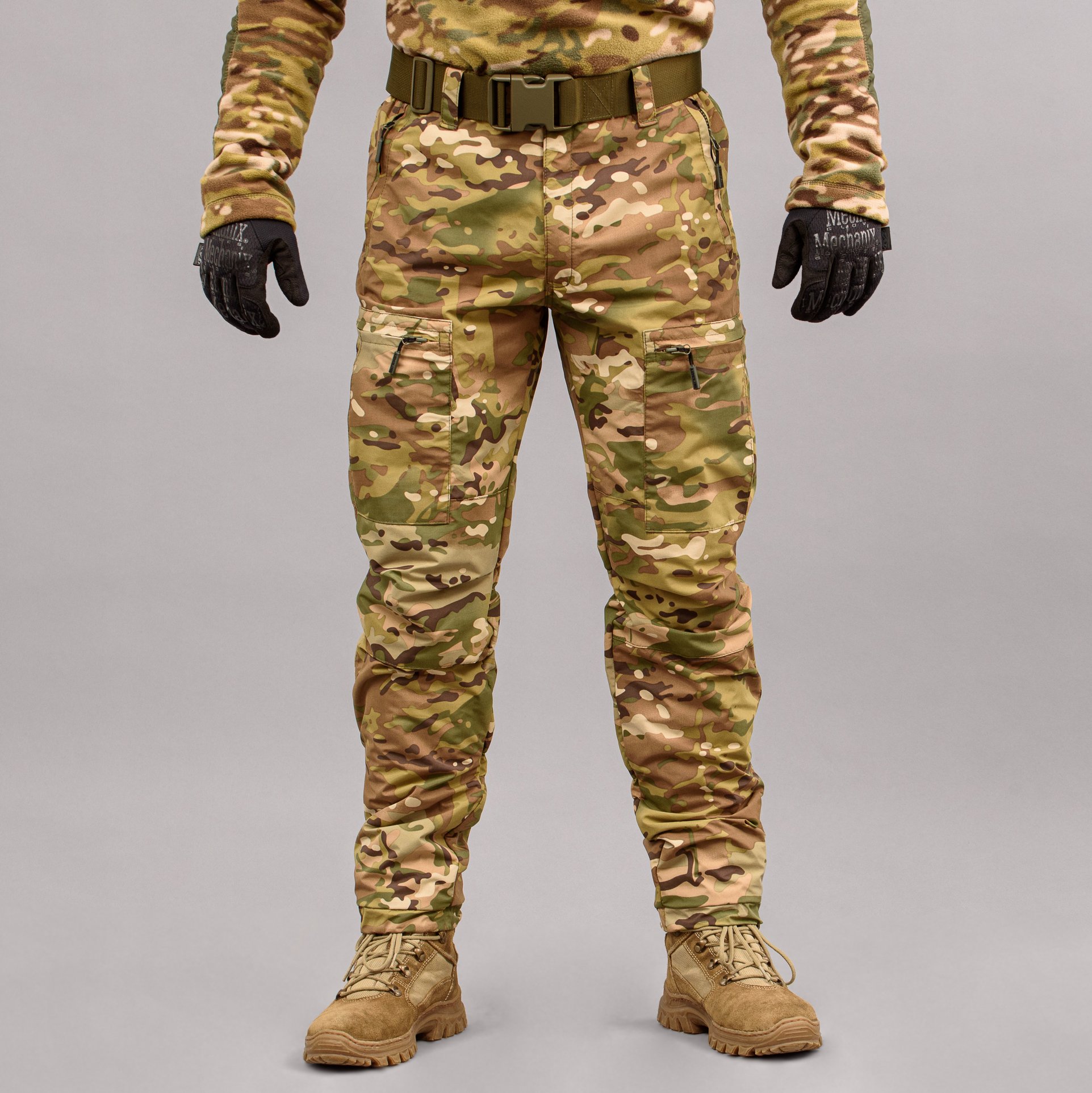 Брюки "TRAVEL DEFENCE" MULTICAM с ремнем (Таслан + Микрофлис)Armoline