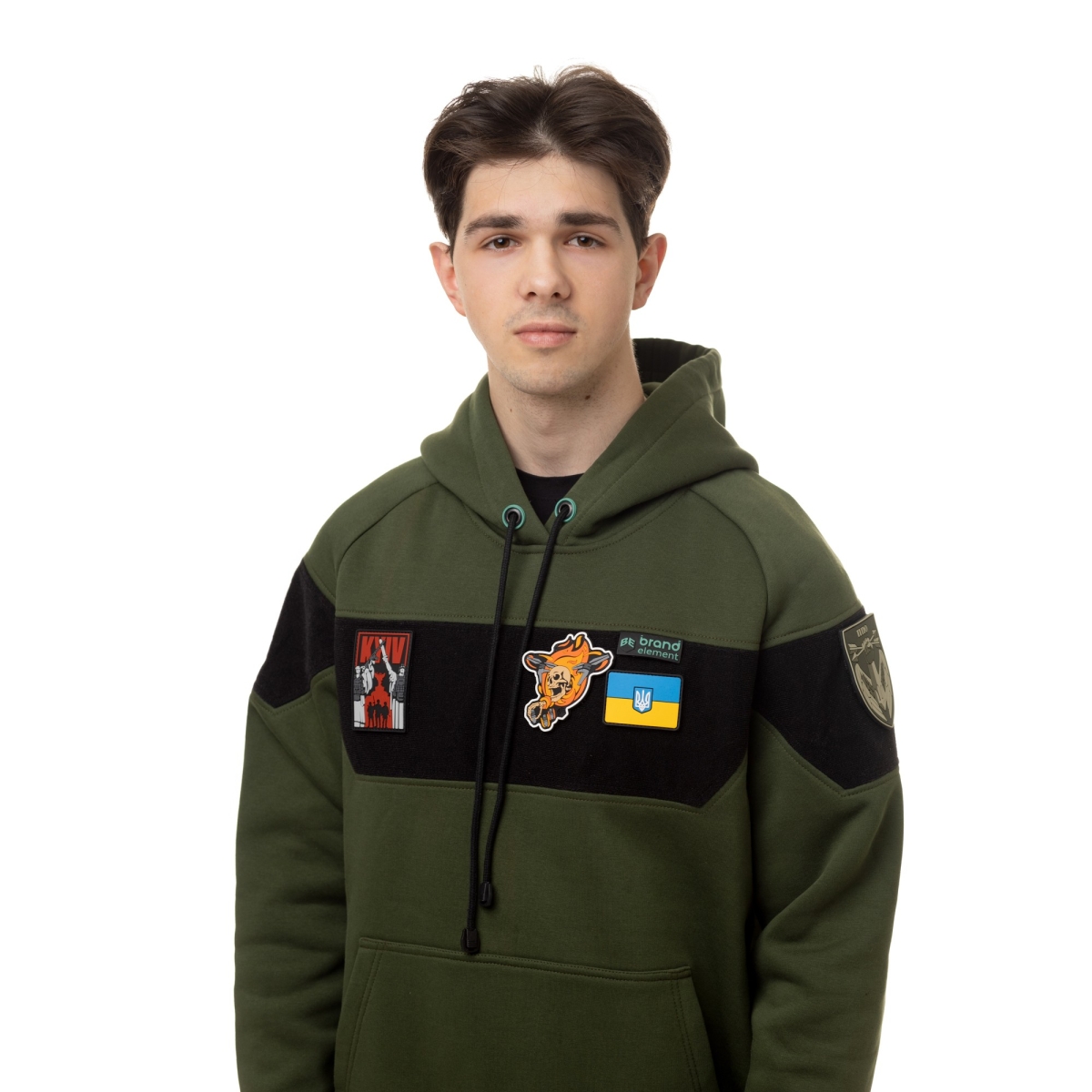 Худі для твоїх патчів, олива Brand Element