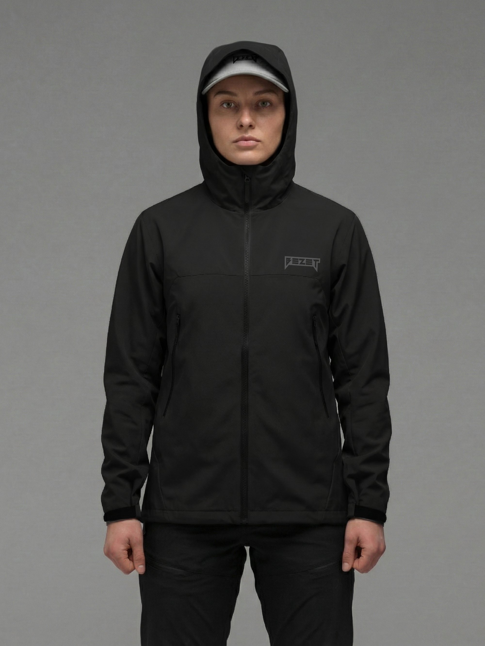 Куртка жіноча вітрівка BEZET WindBreaker чорний - Фото 4