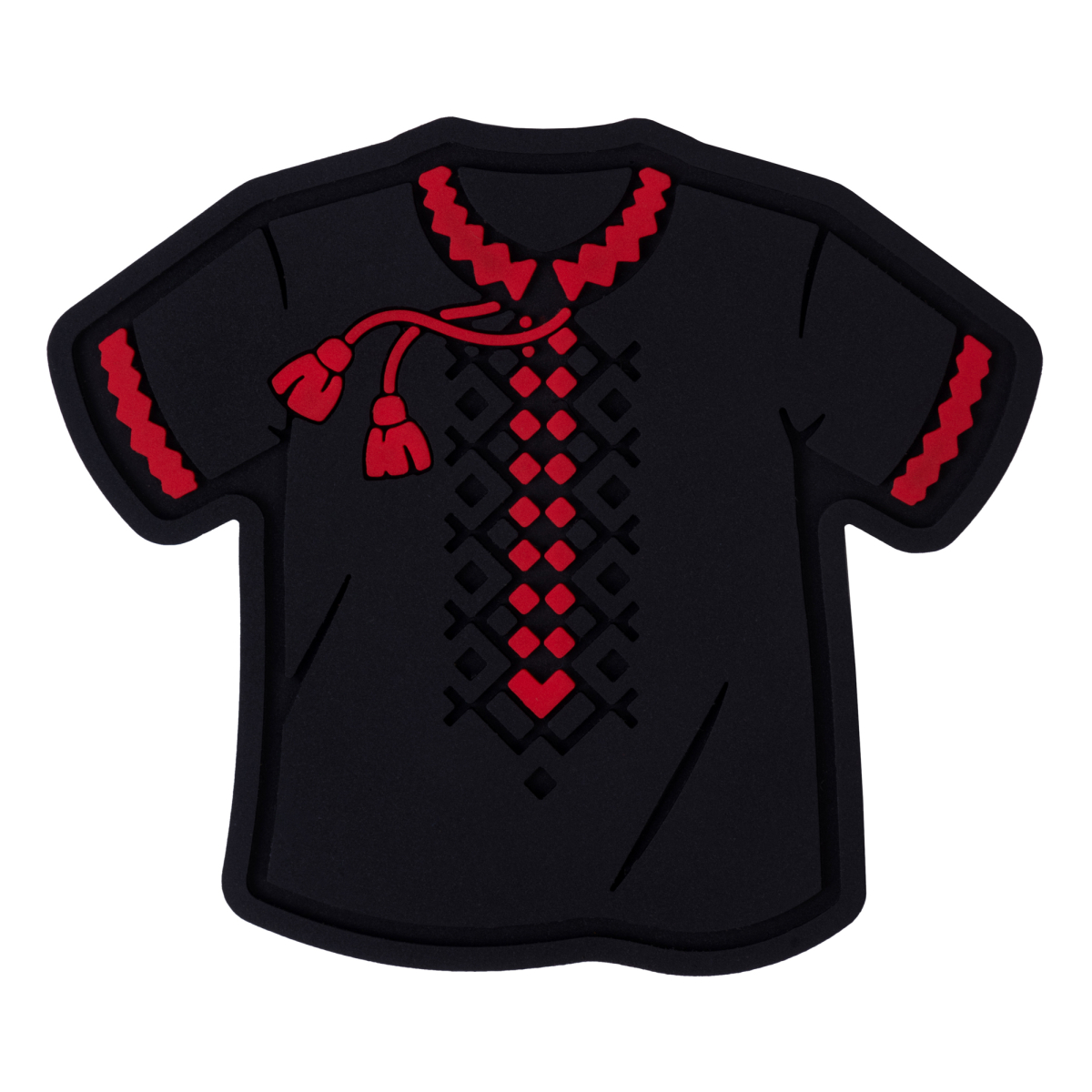 ПВХ Патч (шеврон) "Вишиванка" Чорна Brand Element