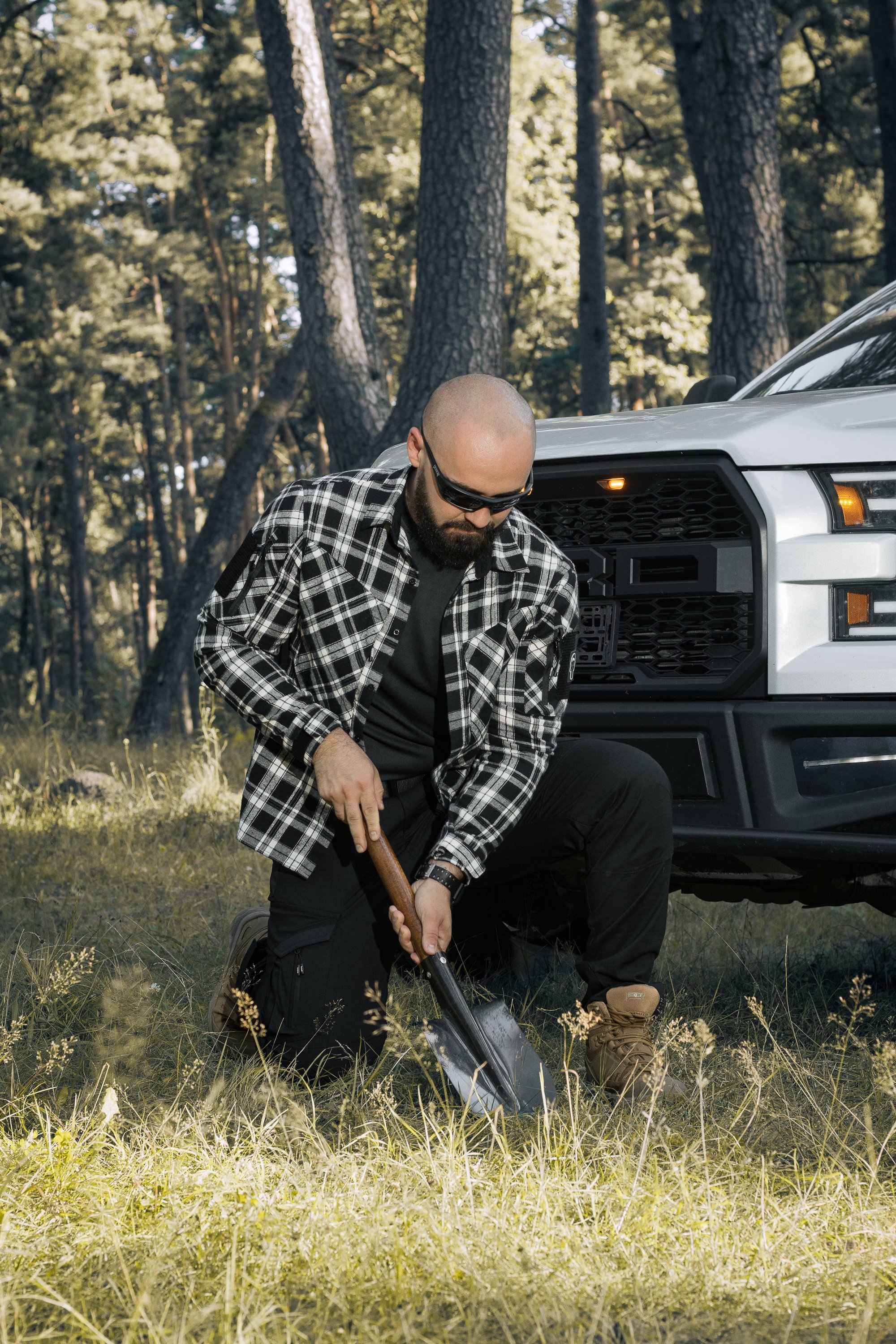 Сорочка фланелева BEZET Defender чорний/білий - Фото 33