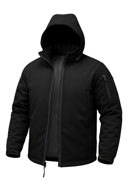 Куртка Winter Urban Softshell Чорна Uniformx
