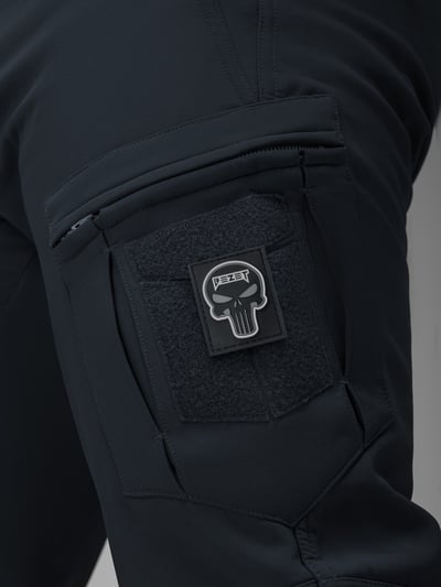 Зимові штани карго тактичні Softshell BEZET Ешелон синій - Фото 22