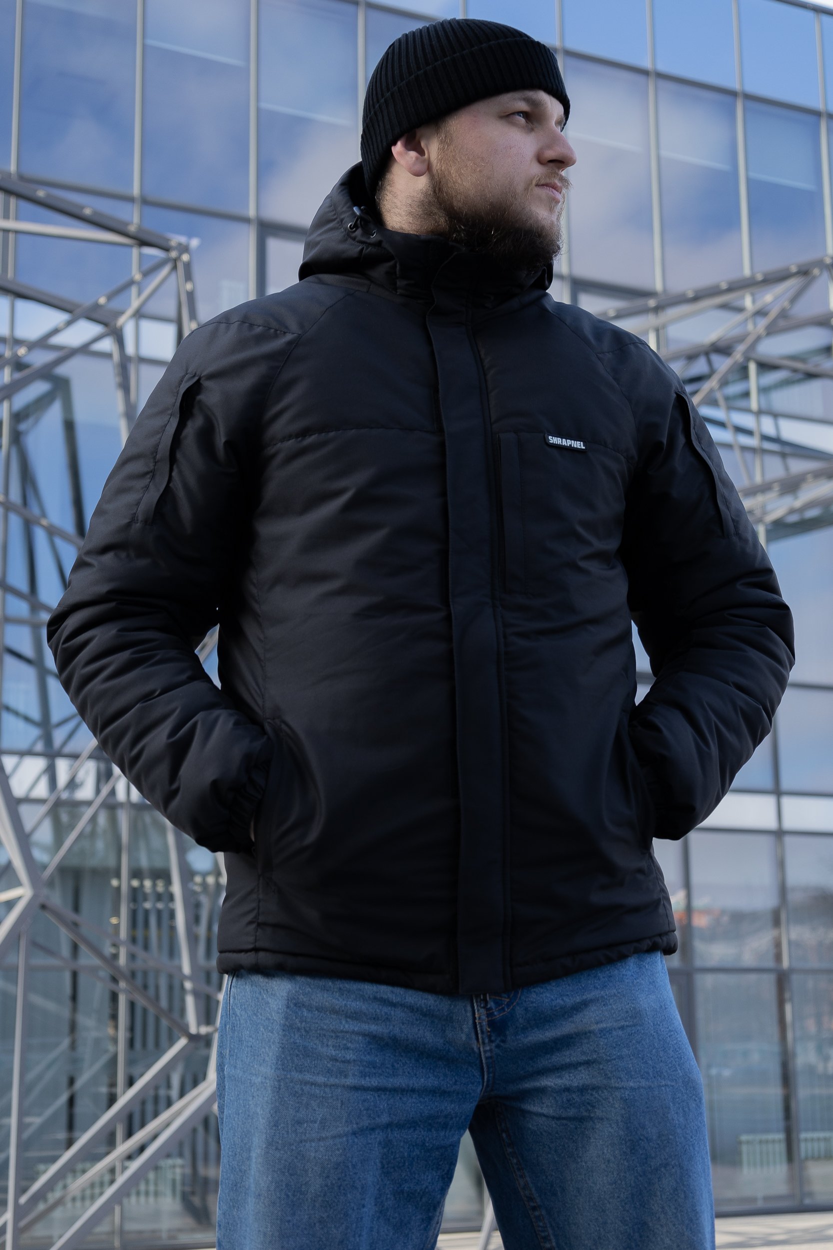 Зимова куртка Troublemaker Snow чорна, Shrapnel