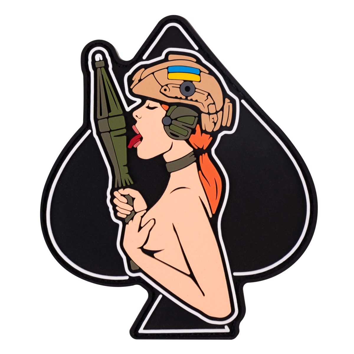 ПВХ патч "Дівчина-піка" руда - Brand Element