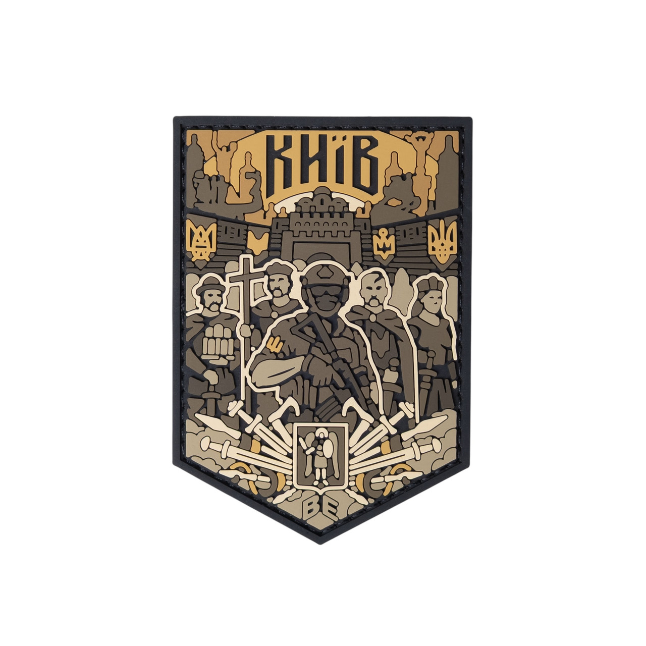 ПВХ Патч (шеврон) "Киев" койот Brand Element
