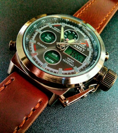 Чоловічий водостійкий тактичний годинник AMST Mountain - Фото 17