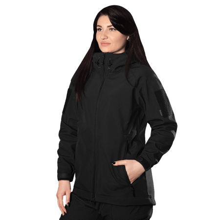 Куртка жіноча Camotec Stalker SoftShell Чорний KOMBAT