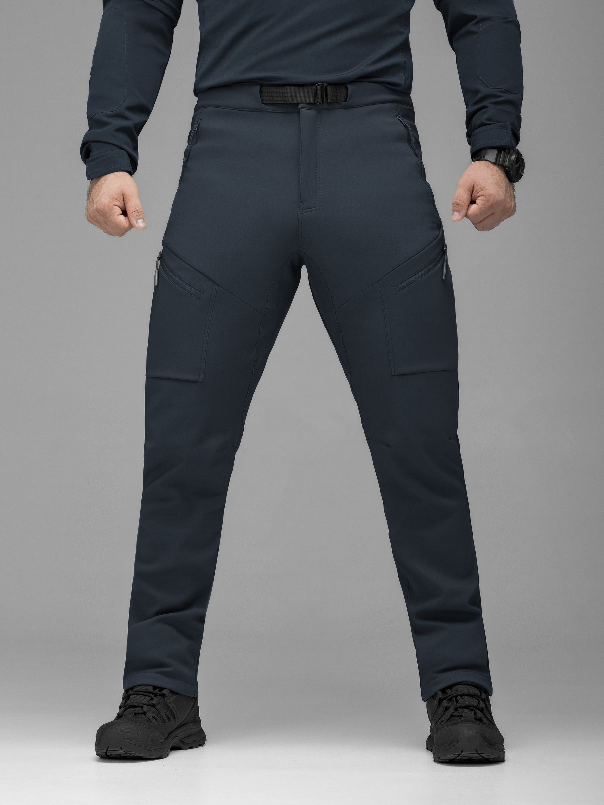 Штани карго тактичні Softshell BEZET Techwear синій - Фото 3