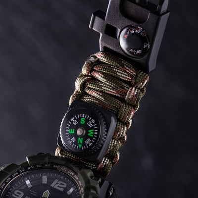 Чоловічий водостійкий тактичний годинник Besta Military з компасом - Фото 14