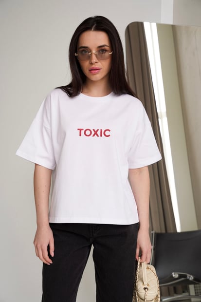 Футболка Reload - Toxic, білий