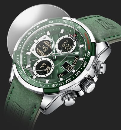 Чоловічий тактичний годинник Naviforce Fly Army Green Бест Тайм - Фото 11