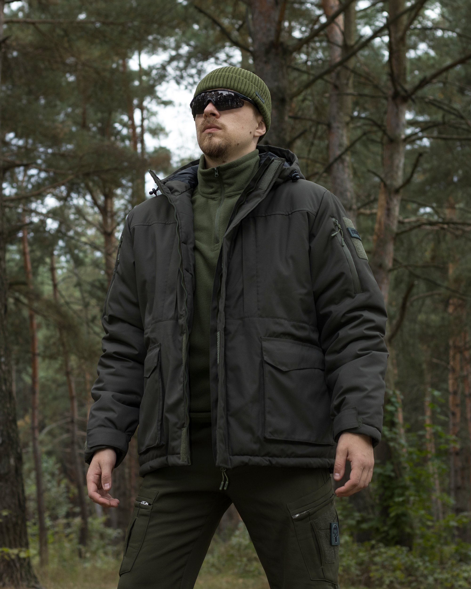 Куртка тактична зимова BEZET SnowPatrol хакі - Фото 10