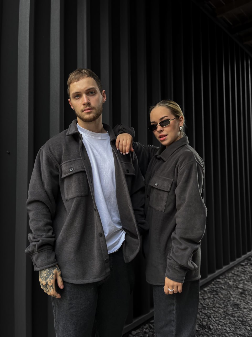 Сорочка тепла в клітинку Reload - Apache , графіт