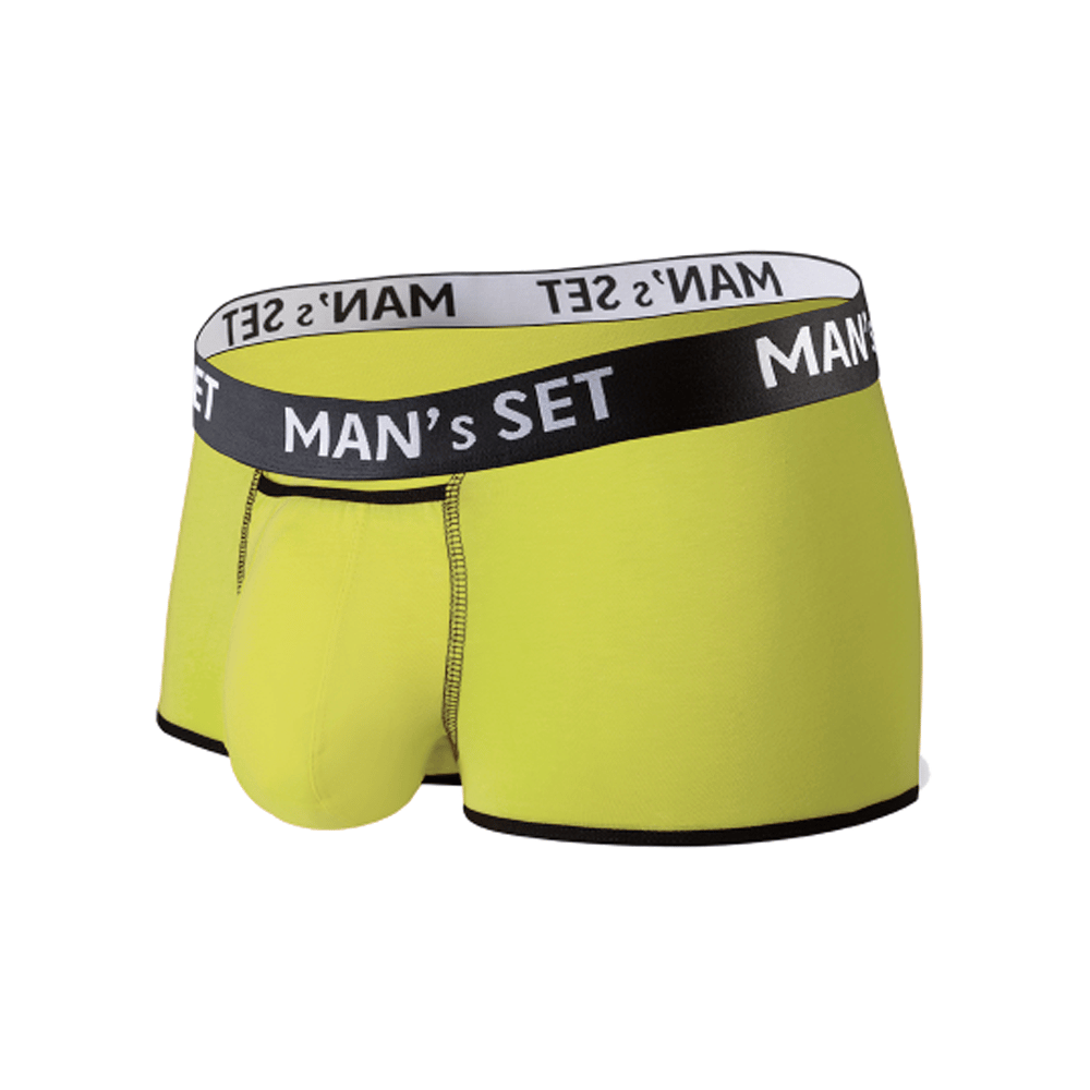 Чоловічі спортивні анатомічні боксери з бавовни, Sport, лимонний MansSet