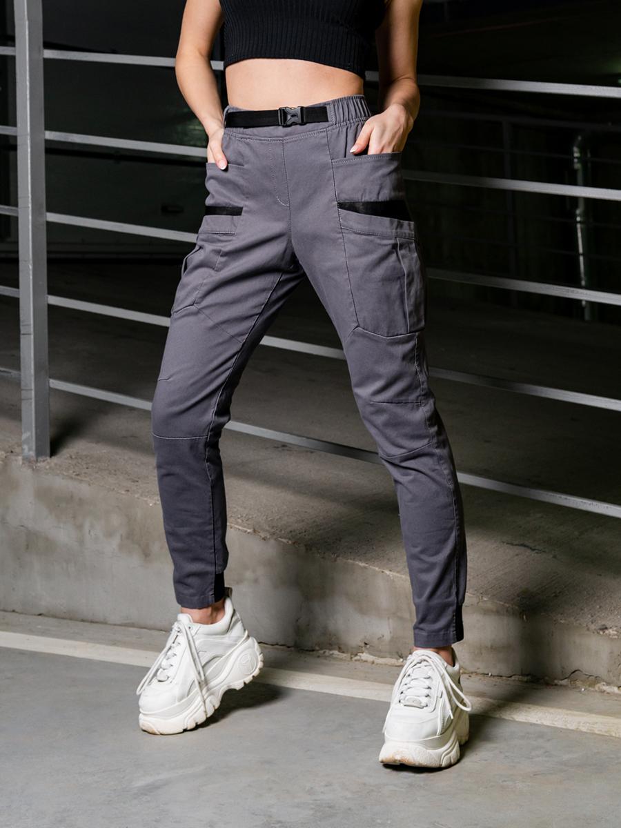 Карго брюки женские BEZET Lagerta grey