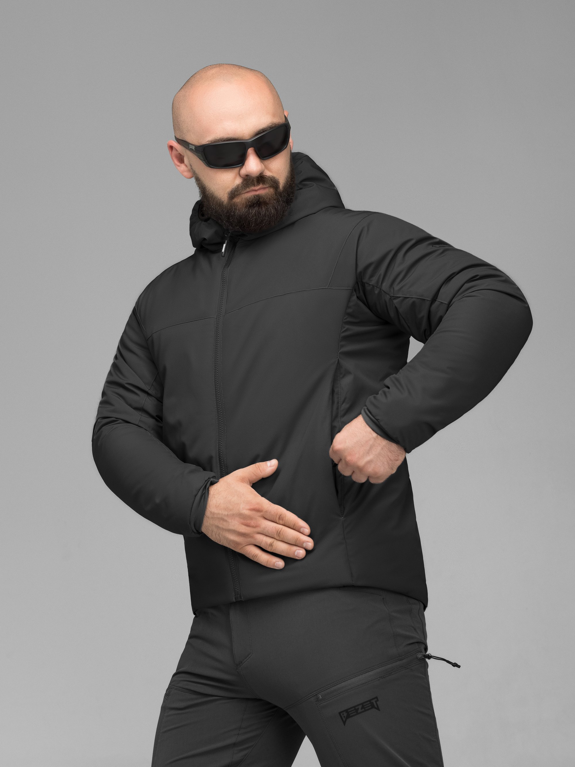 Куртка тактична BEZET Снайпер чорний - Фото 4