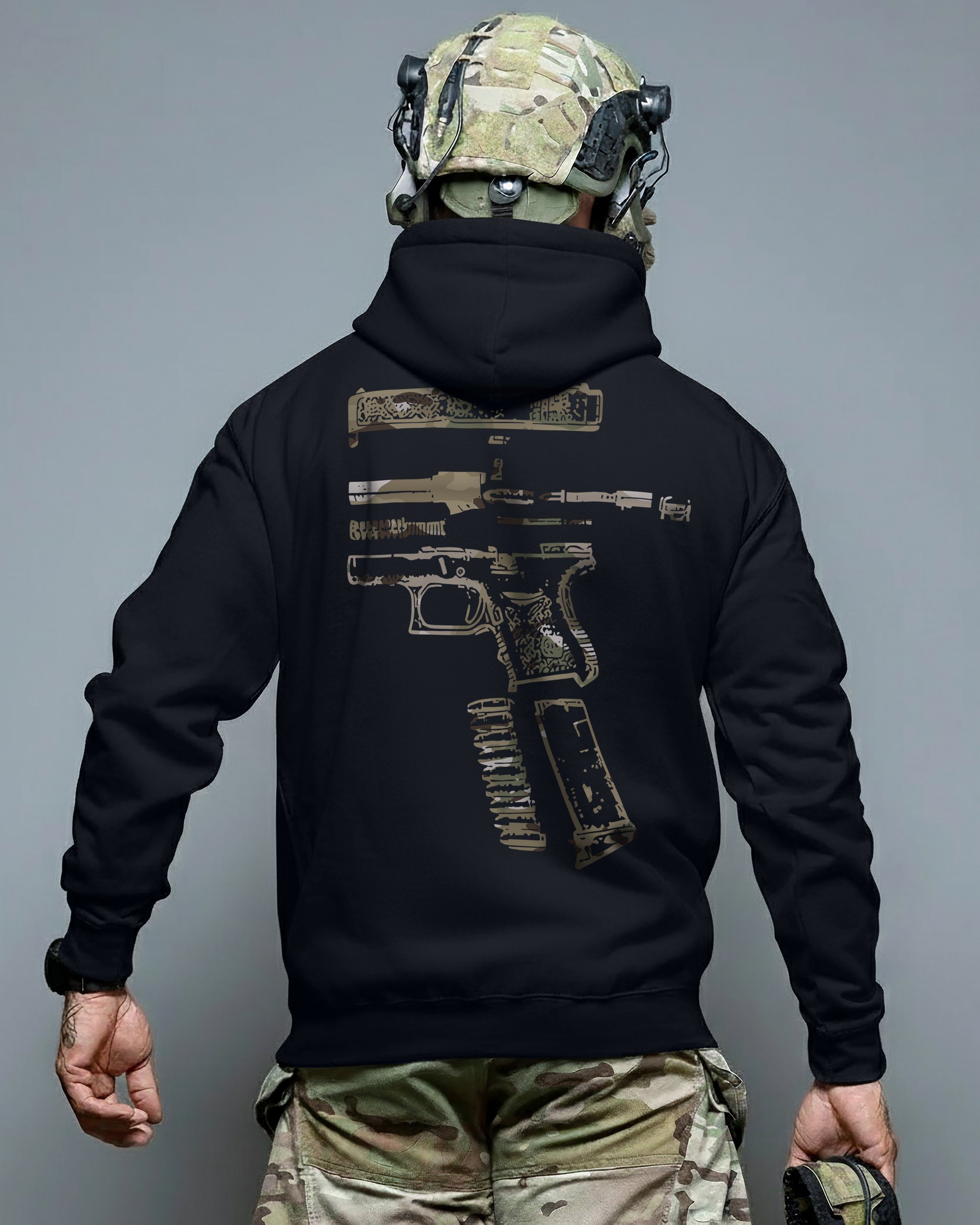 Худі на флісі / без флісу "In Glock We Trust" multicamWe feel