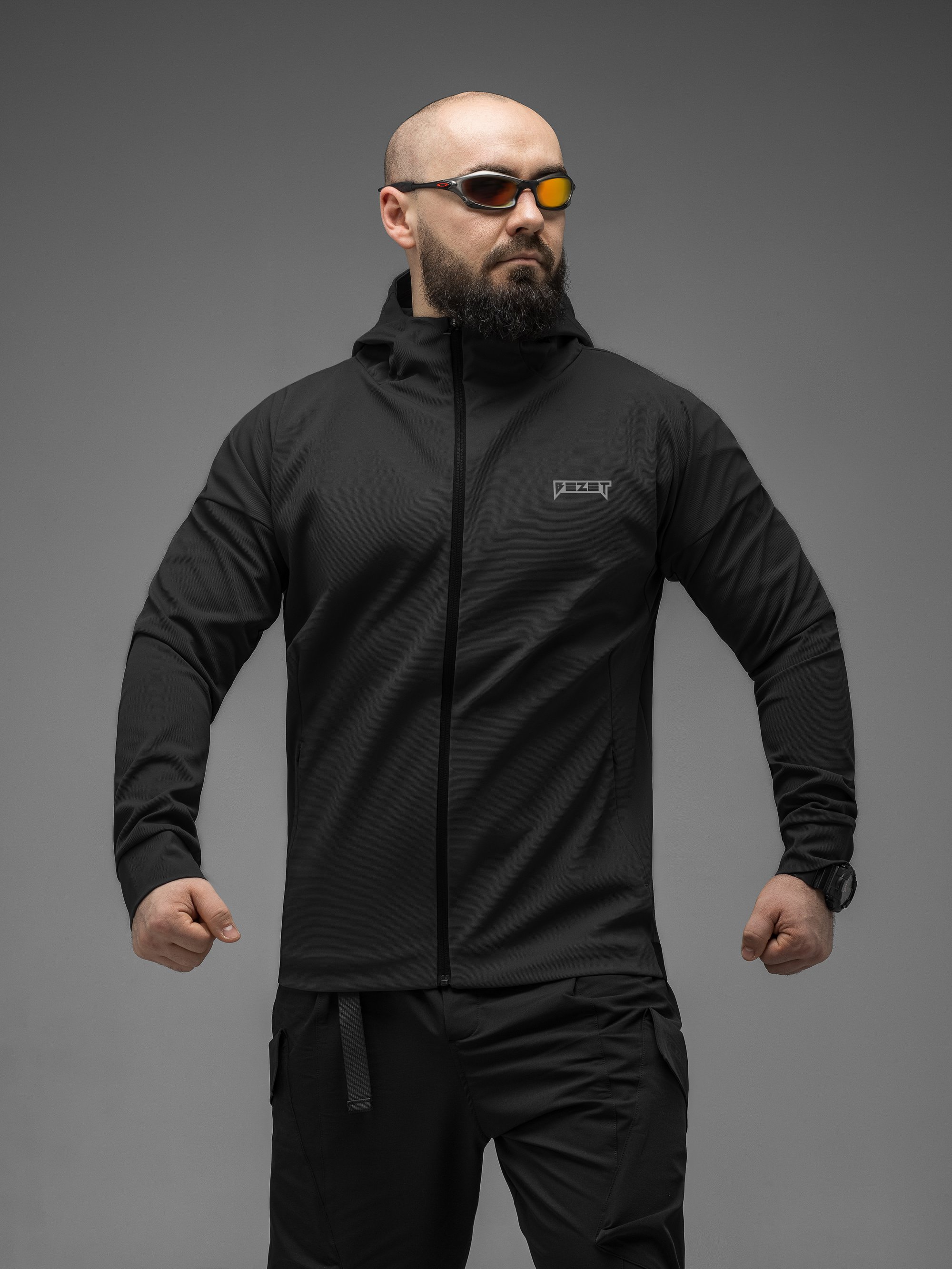 Куртка вітрівка BEZET Apex чорний - Фото 2