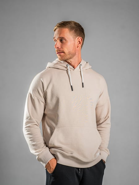 Чоловічий худі на весну Oversize Petlia 23 Бежевий