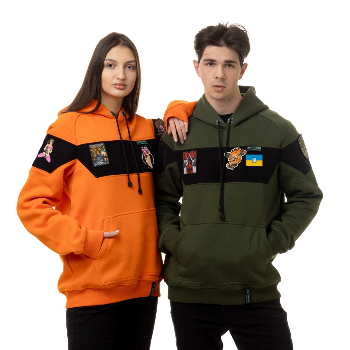 Худі для твоїх патчів, помаранчевий унісекс Brand Element