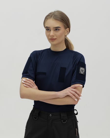Футболка быстросохнущая тактическая женская BEZET синий