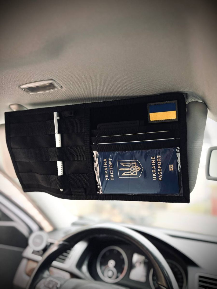 Органайзер в автомобіль для козирка, Чорний AVGear