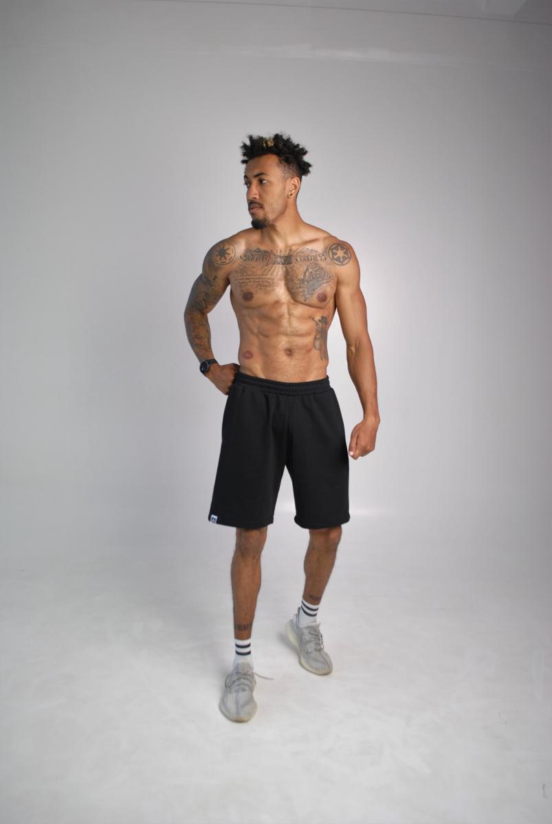 Чоловічі чорні шорти бавовна Hi mate