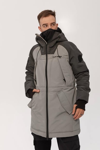 Зимова водо-вітрозахисна парка "Бозо", сірий TURWEAR
