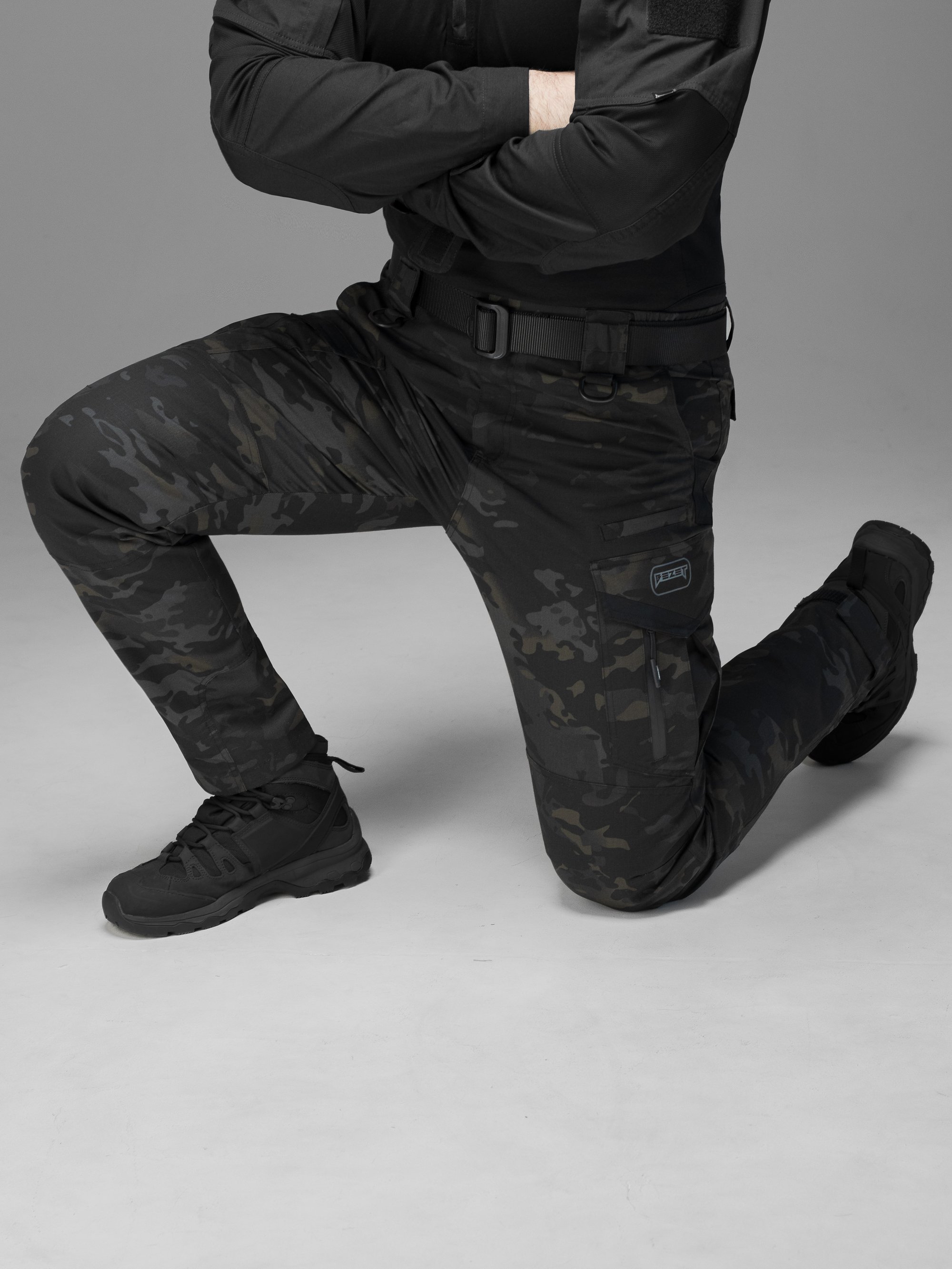 Брюки карго тактичні BEZET Onyx чорний мультикам - Фото 7