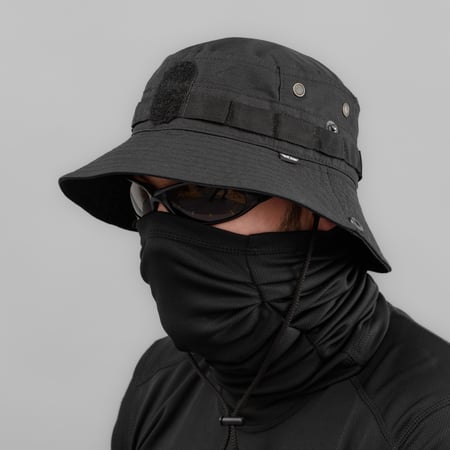 Панама польова "PHANTOM" BLACK (Rip-Stop) Armoline