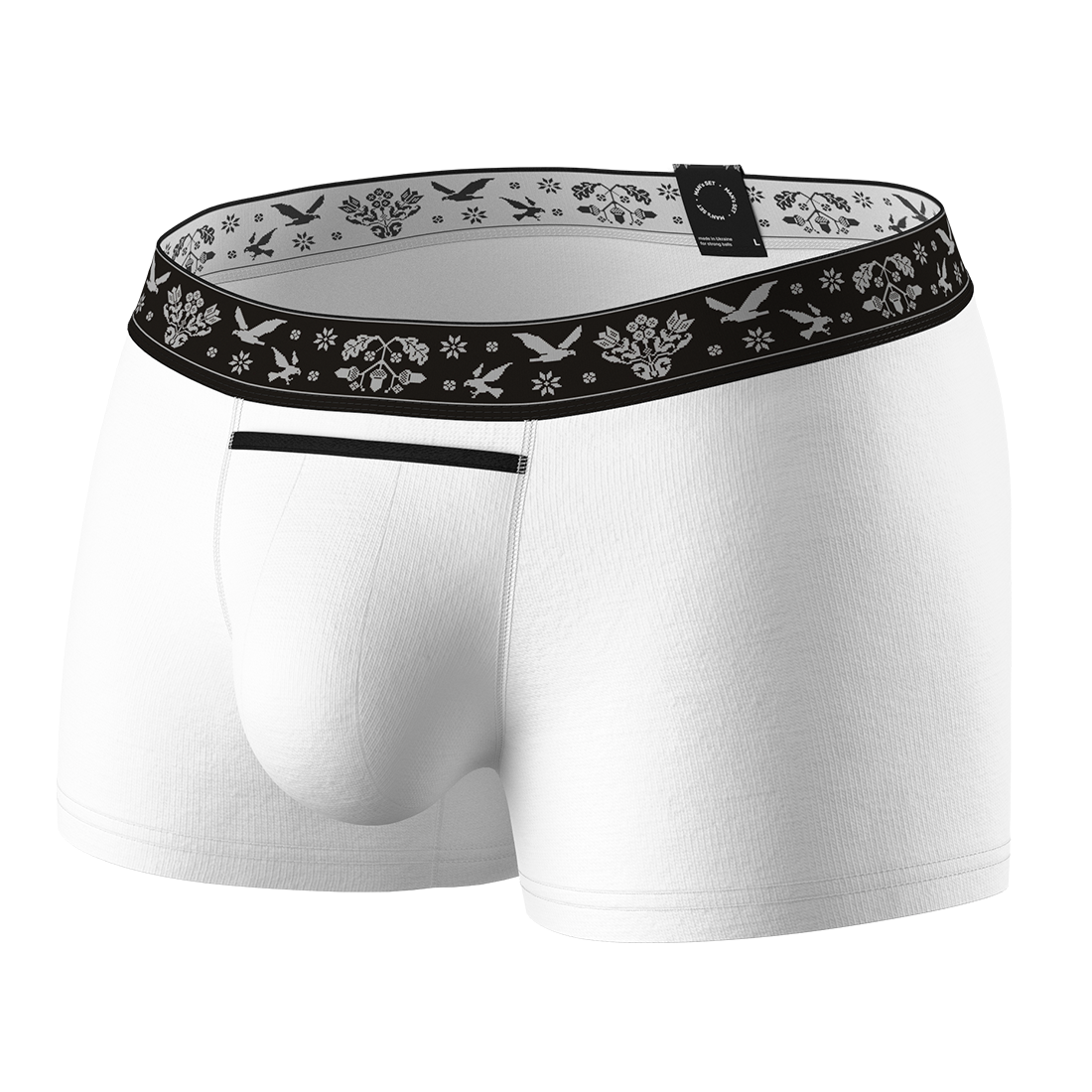 Боксери чоловічі анатомічні Ukrainian Anatomic Classic Micromodal, білий MansSet