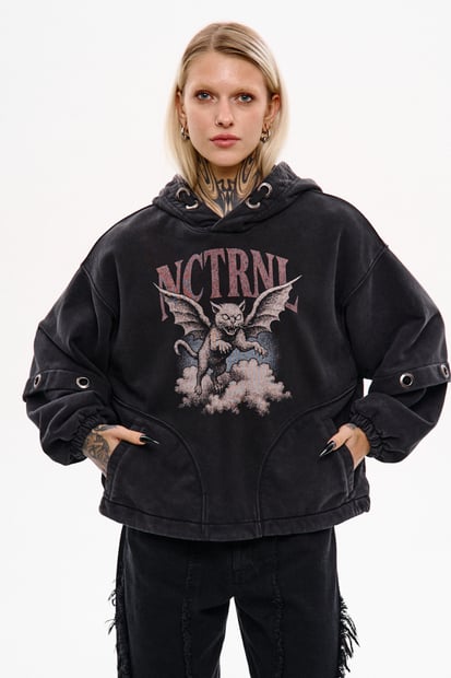 Худі NCTRNL оверсайз крою з люверсами "Angel" TURWEAR