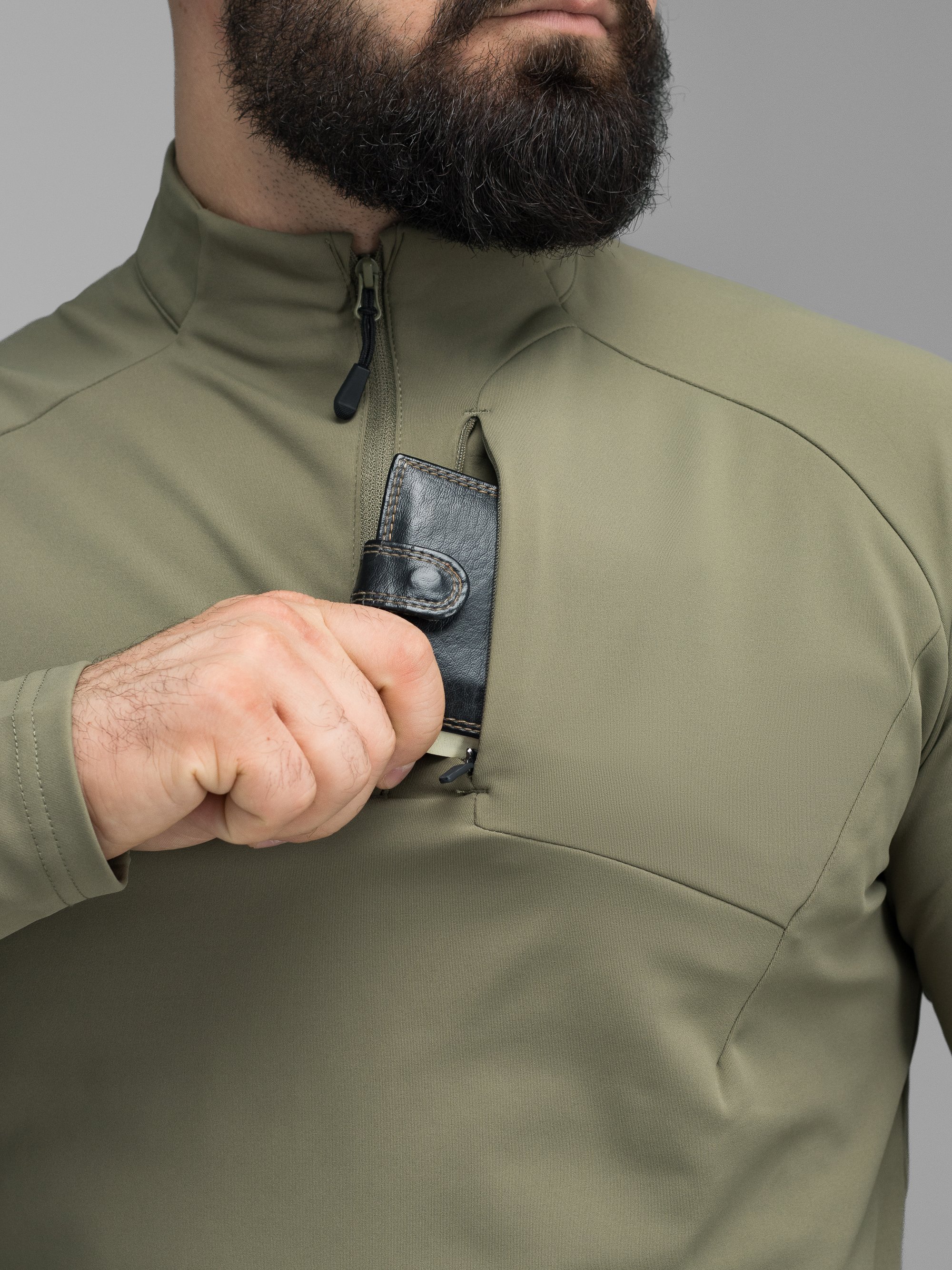 Кофта BEZET Active хакі - Фото 18