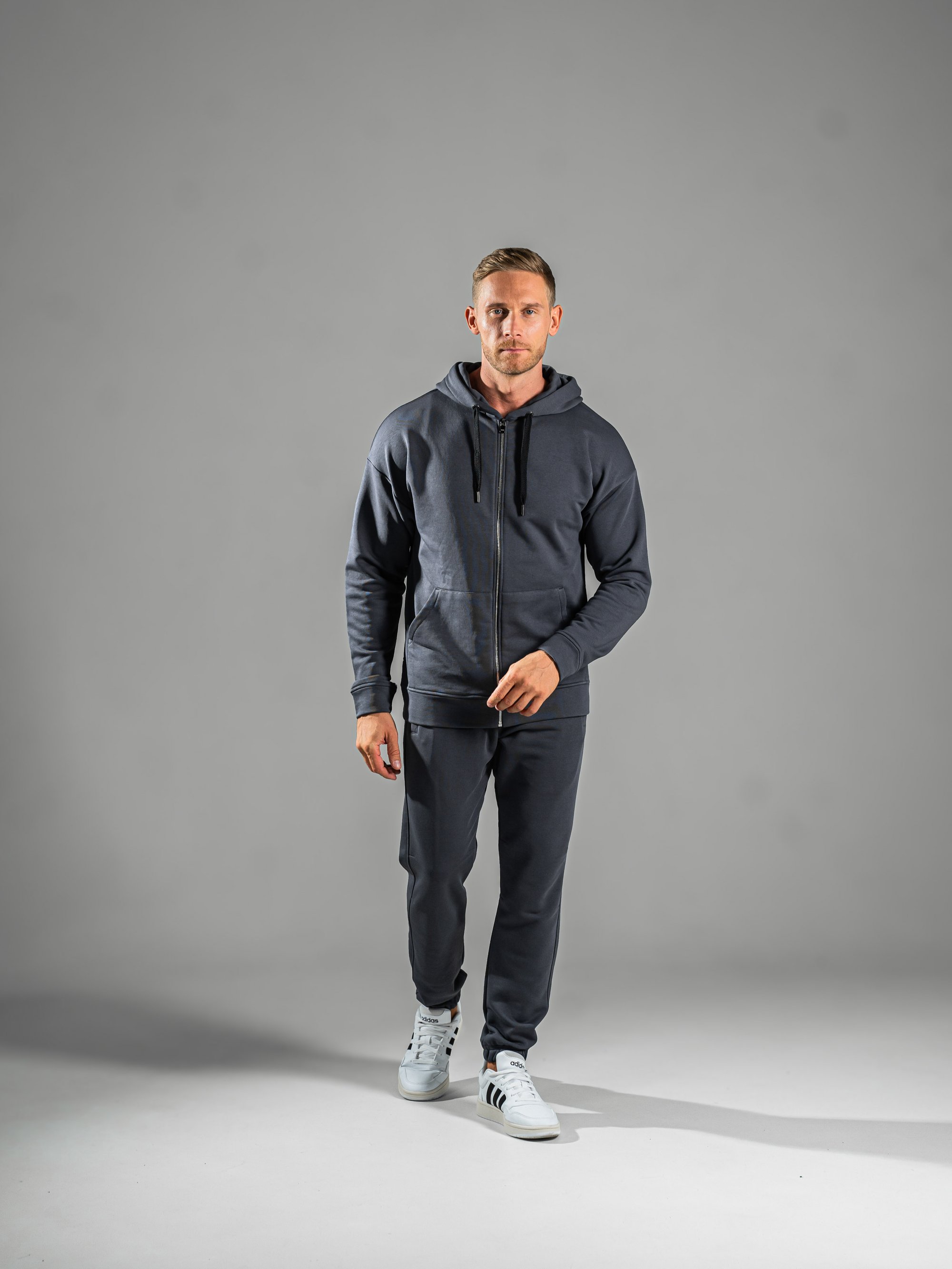 Мужской спортивный костюм на молнии Over ZIP Графит TEAMV